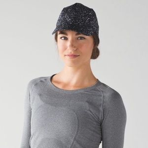 Lululemon Race To Place Run Hat 2.0 Splatter White Black 2016